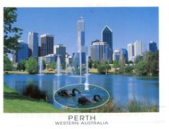 (818) Australia - (with Stamp At Back Of Card) - WA - Perth - Perth