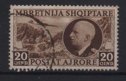 1939 Occupazione Albania Effige Vittorio Emanuele 20 Q. Bruno US - Albanie