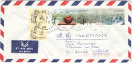 Taiwan - 2001 - 5 Stamps - Air Mail - Viaggiata Da Taiwan ROC Per Urfeld, Germany - Cartas & Documentos