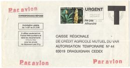 NUOVA CALEDONIA - NOUVELLE CALEDONIE - 1988 - Par Avion - 58F Orchidées Calédoniennes + Flamme Abonnement Philatélique - - Lettres & Documents