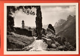 NEF-12  Soglio, Bregaglia Dorfeingang, Entrée Du Village. Cachet 1946. Grand Format - Bregaglia