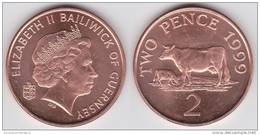 Guernsey  2 Pence 1.999 Cobre Acero KM#96 SC/UNC     T-DL-10.282 - Guernsey