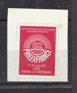 PHILEXFRANCE 11-21 Juin 1982 - Briefmarkenmessen