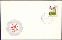 YUGOSLAVIA - JUGOSLAVIA - CHILDREN WEEK -Teddy Bear - BALL  - FDC -1968 - Marionnettes