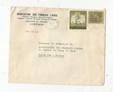 Lettre , 1968 , PORTUGAL , Correios II LISBOA - 2 , Par Avion , Flamme , Association Des Français Libres - Marcophilie