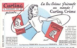 Buvard CREME CURLING -la 1ère Crème Frisante Au Monde - Parfum & Cosmetica