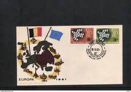 Belgium 1961 Europa Cept  FDC - 1961