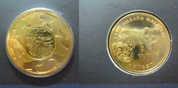 MALAYSIA 2011 1 Ringgit 50TH ANNIVERSARY OF WWF PANDA Commemorative Nordic Gold Coin BU - Malaysie