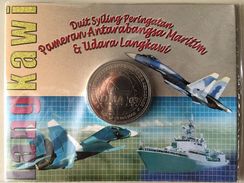 MALAYSIA 2003 LIMA Langkawi Kedah Maritime Aerospace Flight Jet Commemorative Nordic Gold BU 1 Ringgit Coin - Malaysie