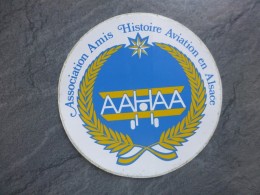 AVIATION Autocollant AAHAA, Amis Aviation ALSACE    ; Ref  706 VP 35 - Adesivi