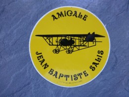 AVIATION Autocollant Amicale JB SALIS  ; Ref  699 VP 35 - Autocollants