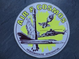 AVIATION Autocollant Air Et Cosmos, Hebdo Aérospatial ; Ref  712 VP 35 - Stickers