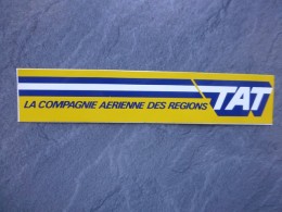 AVIATION Autocollant TAT Compagnie Aérienne Des Régions ; Ref  726 VP 35 - Stickers