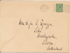 Great Britain Cover Sent To Switzerland Putney S. W. 10-2-1928 Single Franked - Covers & Documents