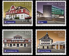 Switzerland 2017 - Swiss Railway Stations Stamp Set Mnh - Ongebruikt