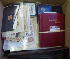 MISCELLANEOUS ACCUMULATION In Carton Incl. Kiloware, British Commonwealth In Album, Various In Folders Etc. Highlight Is - Andere & Zonder Classificatie