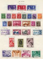 KGVI COLLECTIONS St. Lucia 1937-51 Complete (49) & St. Vincent 1937-51 Complete (51) Cat. £540 - Autres & Non Classés