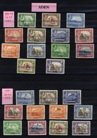 ADEN 1939 & 1951 Sets M, ANTIGUA 1938 Set M + Extra 2/6d Shade. (37) Cat. £398 - Other & Unclassified