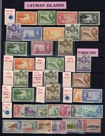 CAYMAN ISLANDS 1938 Set + Some Perf Variations, 1950 Set M. (35) Cat. £270 - Altri & Non Classificati