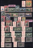 CEYLON 1938-49 Defin Set M Plus Some Perf Variations Incl. 3c P.12 X 13½ (2), 3c P.14, 50c P.14, 50c P.13 X 11½, 50c P.1 - Autres & Non Classés