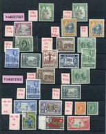 JAMAICA 1938-52 Defin Set M + Extra Perf Variations (SG.121/133a), 1945 New Constitution Set M, VIRGIN ISLANDS 1938 Defi - Altri & Non Classificati