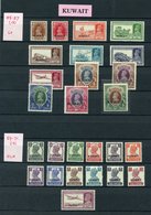 KUWAIT 1939 Set M, 1945 Set M, 1948 Set M, 1950 Set M. (46) Cat. £660 - Otros & Sin Clasificación