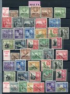 MALTA 1938 Set, 1948 New Constitution Set. MAURITIUS 1938-49 Set + P.15 X 14 (4 Vals), 1950 Set - All M. (86) Cat. £530 - Autres & Non Classés