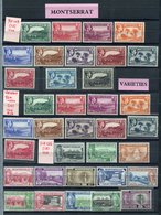 MONTSERRAT 1938 Set + Perf Variations, 1951 Set M. (35) Cat. £400 - Otros & Sin Clasificación