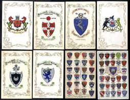 HERALDIC SERIES C1905 Collection Of M & U Cards (41) Each Showing Coats Of Arms Incl. Oxford Colleges (10), Cambridge Co - Unclassified
