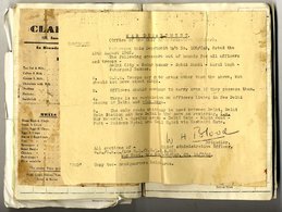 WWII Scrap Book Formed By R.A.F Sgt. K. B. Date Serving In Egypt, India & China Bay Station Ceylon, Includes Many Cuttin - Altri & Non Classificati