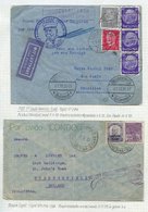 1933 First South America Flight No. 294 Unusual Folding Advertising Card (for Trucks) From Friedrichshafen To Buenos Air - Other & Unclassified