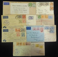 Covers Or Postal Cards (approx 75) Incl. Two B.C.O.F Japan, Many Are Airmail Rates To Europe Or The Americas, A Number R - Autres & Non Classés