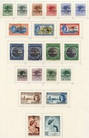 1937-52 Collection U On Philatelic Leaves, Basic Stamps Complete Plus Some Extras Incl. 1938 £1 & Landfall £1 On Chalky - Other & Unclassified