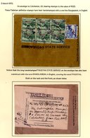 Postal History Of The Provisional Period In The First Half Of 1972 Following The Creation Of Bangladesh When Stamps Of P - Other & Unclassified