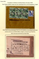 Postal History Of The Provisional Period In The First Half Of 1972 Following The Creation Of Bangladesh When Stamps Of P - Andere & Zonder Classificatie