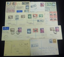 1930's-40's Covers Or Cards (70), Registered & Airmail Rates Noted. Useful Lot, Worth Viewing. - Other & Unclassified