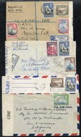 1940's WWII Censored Covers (4), Two With The Blue On White Label (Spec. CL3), The Other Two PC 90 Labels. - Otros & Sin Clasificación