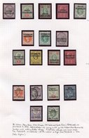 1891-1904 Set M, SG.33/7, 1897 Set M, SG.59/65. OIL RIVERS PROTECTORATE 1892 Set FU, SG.1/6. (18) Cat. £240 - Other & Unclassified
