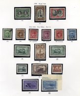 QV-QEII M & U Collection In A Printed Album, Noted 1897 Jubilee 20c, Fine M, 1942 War Effort $1 Marginal M, 1946 Peace S - Autres & Non Classés