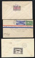 1928-31 Airmail Covers (3) Incl. 2c On A Cover To Hamilton, Western Canada Airways Label On The Back Tied By A 'Cancelle - Other & Unclassified