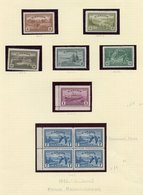 1937-51 KGVI Collection On Leaves Incl. 1937 2c Brown Booklet Pane Of Six UM, 1942 Coil Stamps Set UM SG.389/93, 1943 Bo - Other & Unclassified