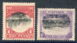1920 1d Black & Carmine Red And 1s Black & Violet, Both Showing Variety Centre Inverted, Fine M & Unmounted Respectively - Other & Unclassified