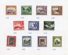 1924-49 M Collection On Leaves Incl. 1934 Pictorial Set (odd Tone), 1935 Jubilee Set, 1938 KGVI Defin Set Etc. (61) Cat. - Other & Unclassified