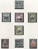 1937-49 KGVI Collection On Leaves From 1937 Coronation Set FU, 1938 Defin Set FU Incl. 1p Orange, P.13½ X 12½, 2p P. 12½ - Other & Unclassified