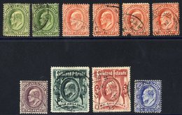 1904 MCCA 3s Green & 5s Red, Both Superb U With Fine Double Ring D/stamps, SG.49 & 50, Cat. £310, Plus A Few Lower Value - Other & Unclassified