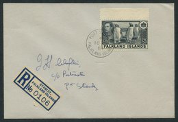 1951 (May 10th), 1949 Printing 2/6d Slate-black Upper Marginal Example Tied By '10 MY/51' C.d.s. To Local Registered Cov - Autres & Non Classés