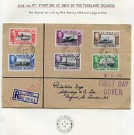 1938 (Jan 3rd) Three Registered First Day Covers Of Vals From ½d To 1s, All Bear P.S Double Ring C.d.s's (large Crosses) - Other & Unclassified