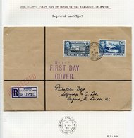 1938 (Jan 3rd) Registered First Day Cover For The 9d & 1s Values, Tied P.S Double Ring C.d.s. (large Crosses) PS 2A. - Other & Unclassified
