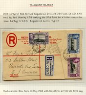 1938 (Apr 26th) Red Formula Registered Cover, Franked 2d, 2½d & 4d, Tied P.S Double Ring C.d.s. (large Crosses) Addresse - Autres & Non Classés