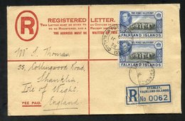 1938 Red Formula Envelope To Shanklin I.O.W Bearing 2½d Sheep, Tied By P.S 2A Double Ring C.d.s. For 10th Oct, Obverse A - Other & Unclassified